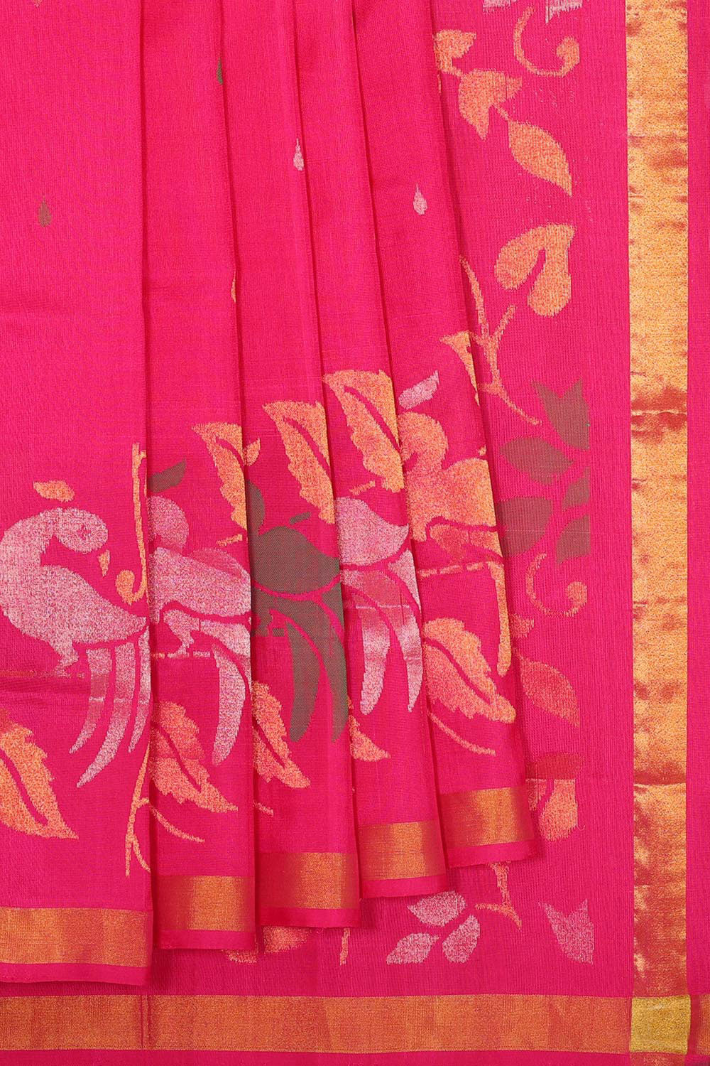 Image of Uppada Silk Pink Saree